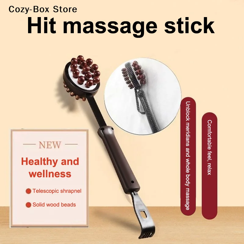 [ZY]1PCS 3 In 1 Relief Stress Massager Massage Hammer Stick Knock Scratcher Body Massage Relaxation Tool[ZY]