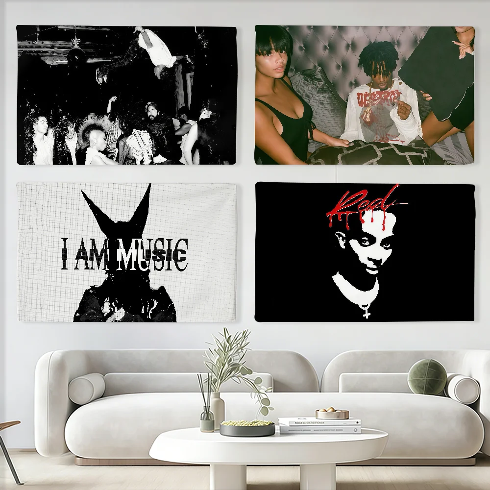 Amerikanischer Rapper P-Playboi Carti Flagge, geeignet für Party, Club, Outdoor, Innenbereich, Wandkunst, Dekoration, Banner, Geschenk