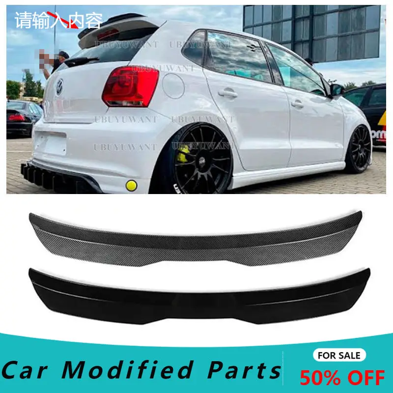 Dachspoiler für VW Polo MK5 GTI Heckflügel Heckstamm Lippe ABS glänzend schwarz Autozubehör 2012 2013 2014 2015 2016 2017 2018
