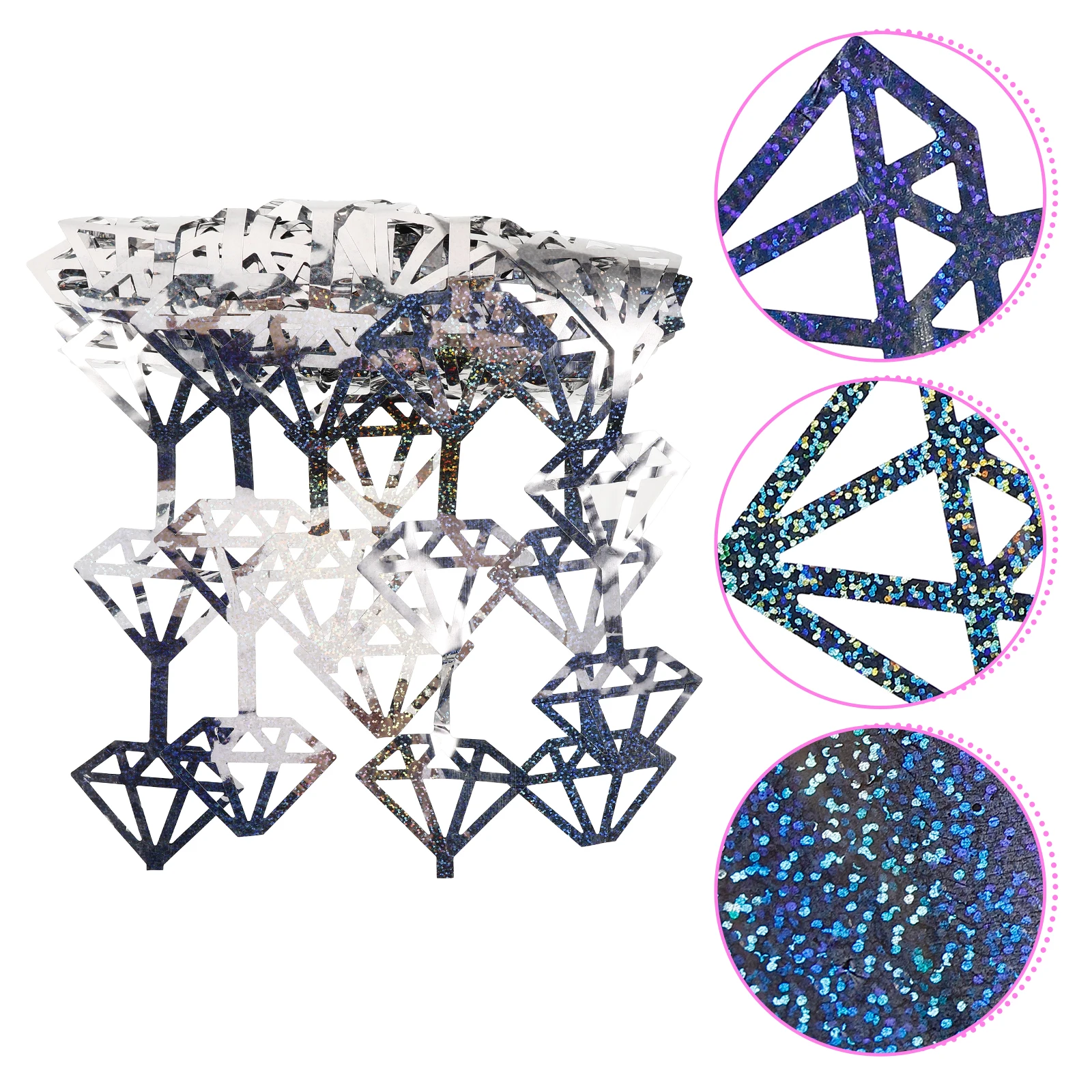 

Diamond Curtain 1m*2m Silver Fringe Party Decorations Tinsel Backdrop Cowgirl Photo Wedding DIY Streamer