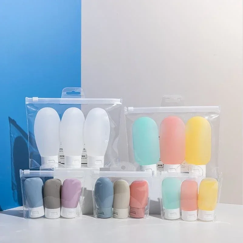 30/60/100ml Lotion Cosmetic Bottle Colorful Shampoo Shower Gel Travel Refillable Sub-Bottling Set Empty Container Portable Tool