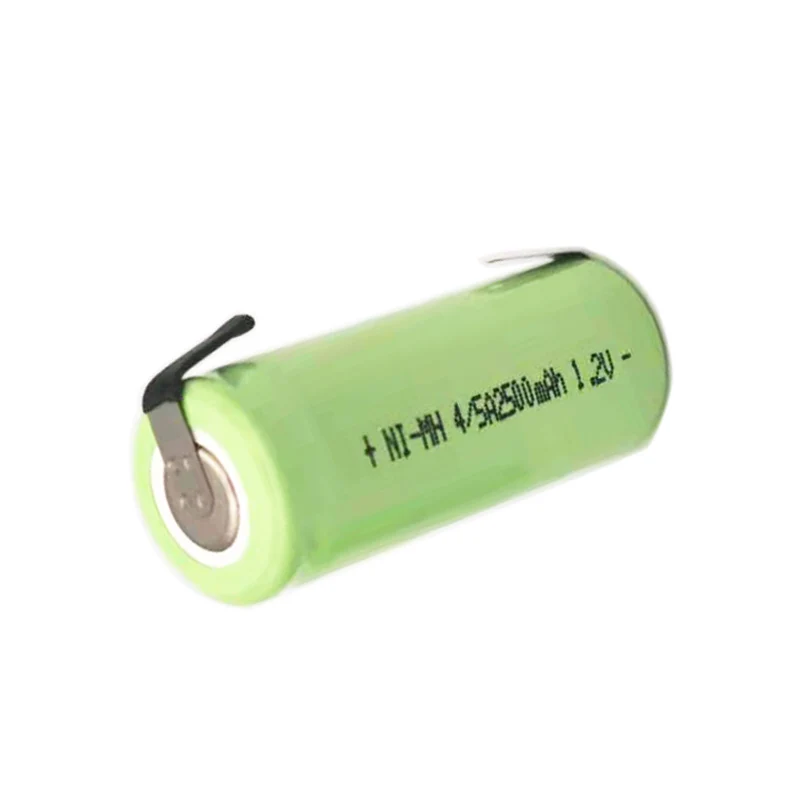 5 sztuk 1.2V 2500mAh akumulator 4/5A akumulator NI-MH 17430 4/5 A z zakładkami spawalniczymi do szczoteczki elektrycznej Braun oral-b 17*43mm