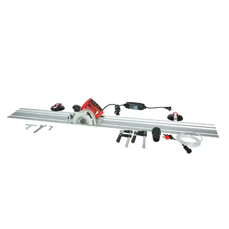 1400W Electric Track Saw Handheld with Rail 125mm Blade for Marble Tile Cutting Portable Power Tool Compact Design High
