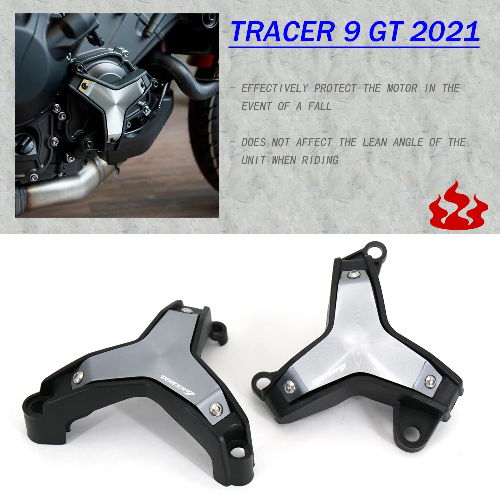 

NEW Tracer 9 GT Motorcycle Accessories For Yamaha Tracer 9 GT 2021- Engine Side Cover Protectors Engine Cylinder Cover