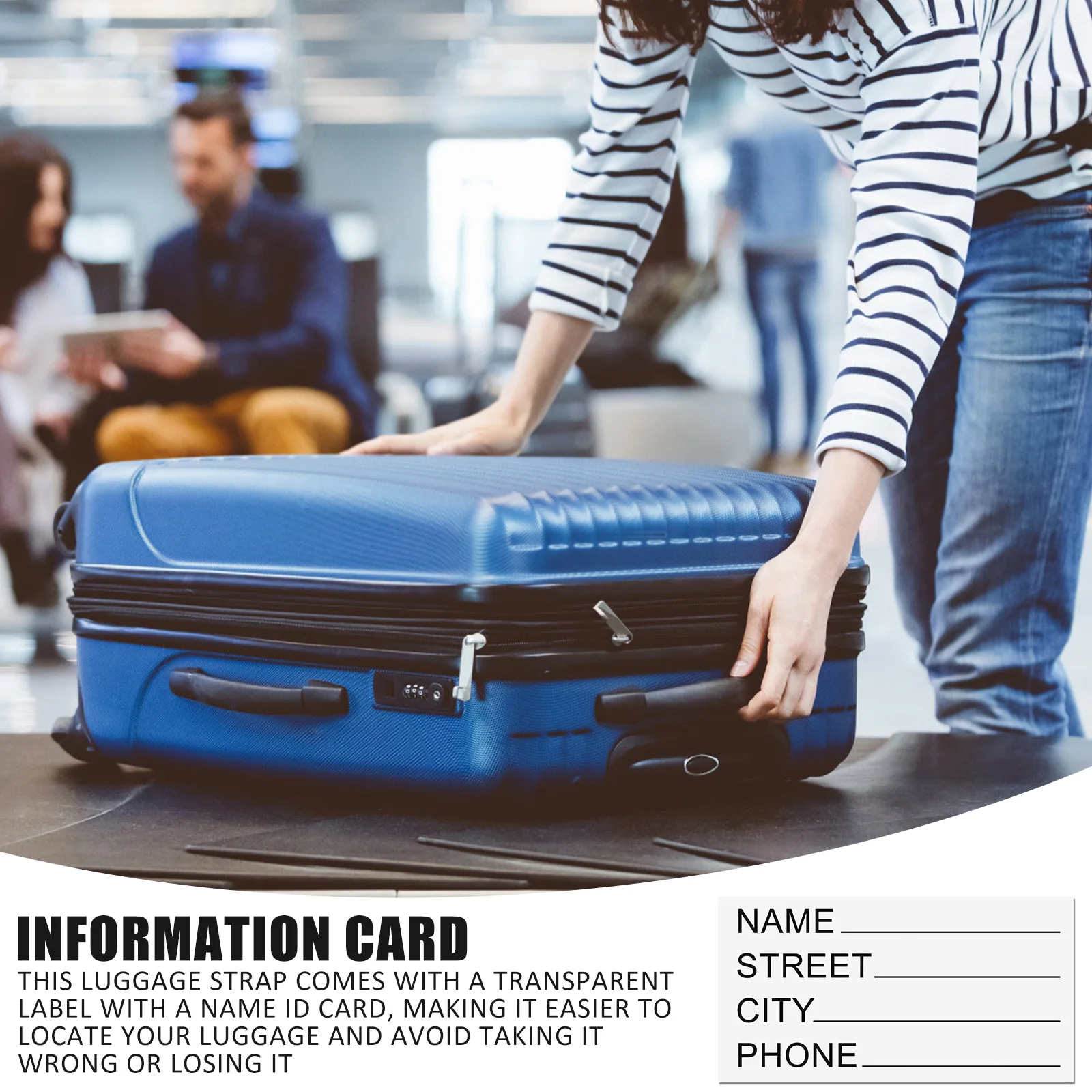 Cross Luggage Strap TSA Customs Lock Luggage Strap Adjustable Travel Suitcase Belt with ID Tag Anti-lost Baggage Packing Belt image 5