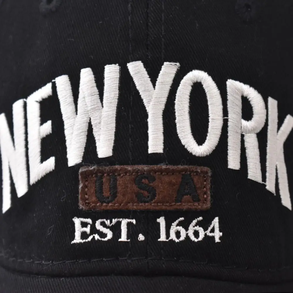 NEW YORK Embroidery Baseball Caps Adjustable Spring Summer Outdoor Sports Trucker Caps Cotton Sun Hats For Man Women