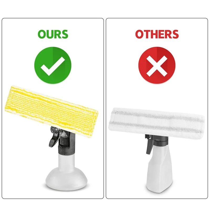 B47B-8 قطع بديلة ممسحة من الألياف الدقيقة لمنظف النوافذ الممتاز Karcher WV2 WV5 WV6 Plus (2.633-129.0)