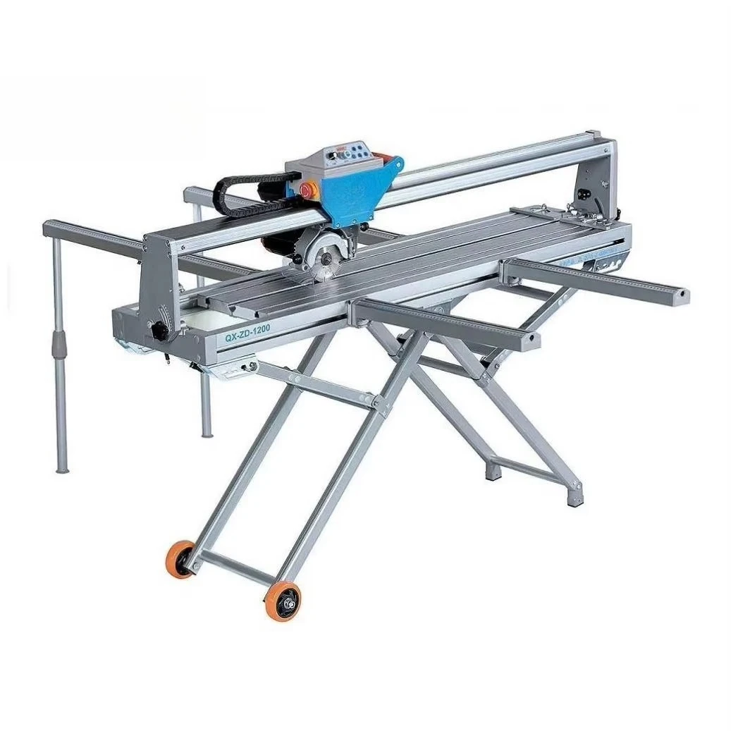 QX-ZD-1200 Macchina da taglio portatile per sega da tavolo Taglierina automatica per piastrelle in pietra e marmo Spessore massimo di taglio 30 mm
