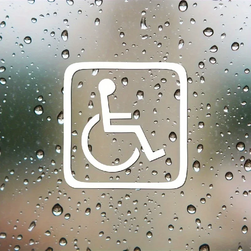 Disabled Driver Car Warning Sticker Vinyl Safety Decal Please Be Patient Give Space For Auto Window Glass Exterior Decor