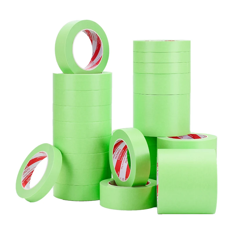 

Weakly Sticky Green Washi Tape Art Students Specialized In Painting Watercolor Masking Color Separation Beautiful Seam