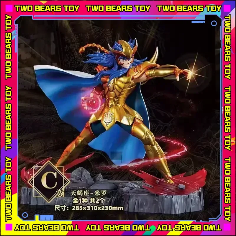 Echt Bntsh Ichiban Kuji Anime Figuur Saint Seiya Maagd Shaka Leo Aiolia Schorpioen Milo Pvc Actiefiguren Model Ornament Speelgoed