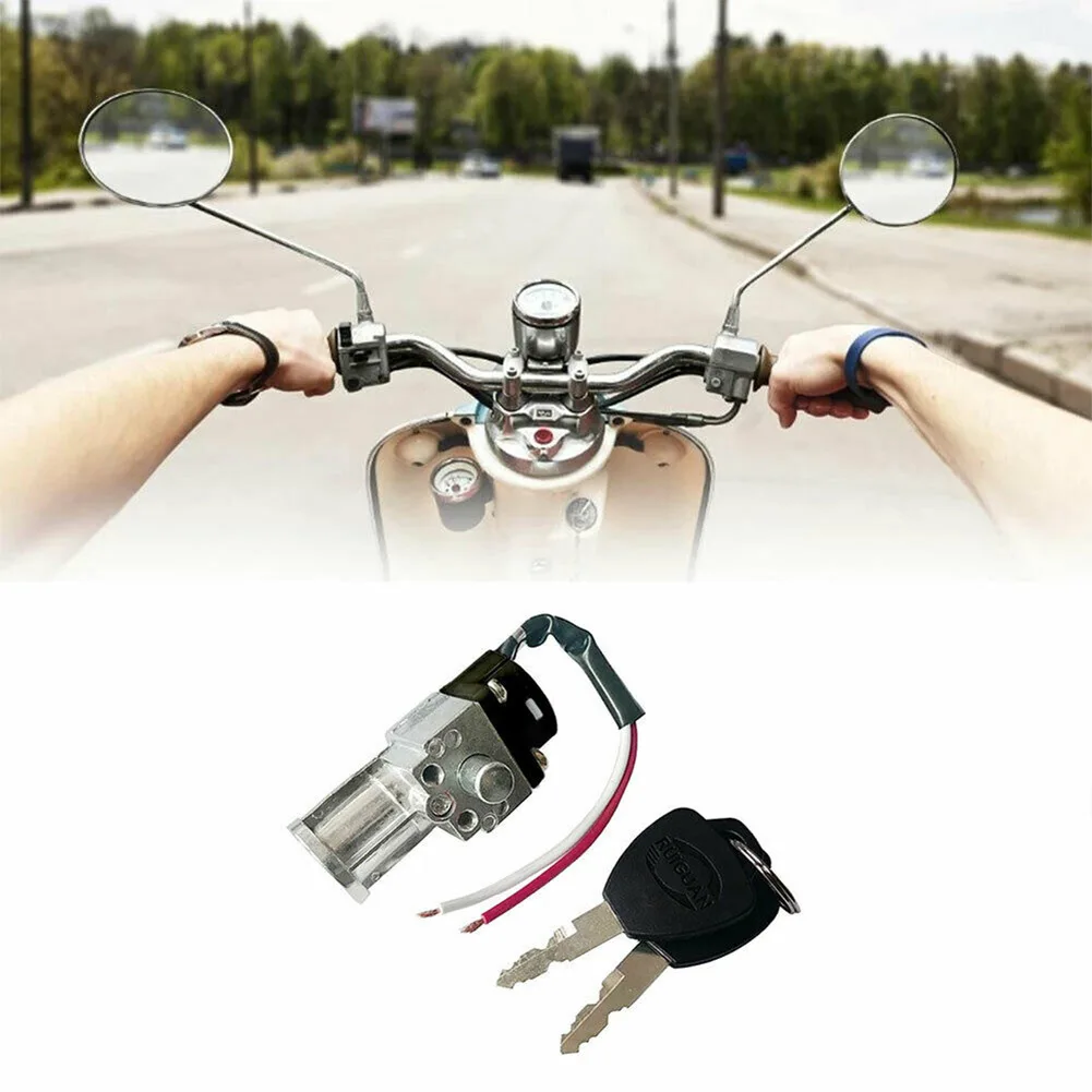 Chager Lock Battery 1x Accessories Metal Mini Silver Tool With 2 Keys 10mm Practical Useful For Scooter E-Bike