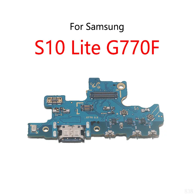 USB Charge Dock Port Socket Jack Plug Connector Flex Cable For Samsung Galaxy S10 Lite G770F Charging Board Module