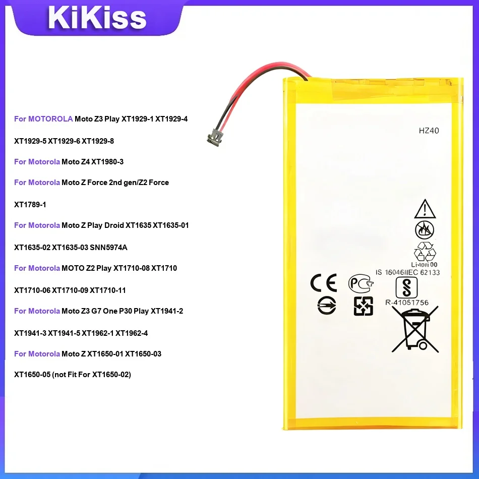Battery JS40 KZ40 HD40 GL40 HZ40 JE40 GV30 For Motorola Moto Z Z3 Play Z4 Z2 Force Z Play Droid Z2 Play One Z3 Phone Batteries