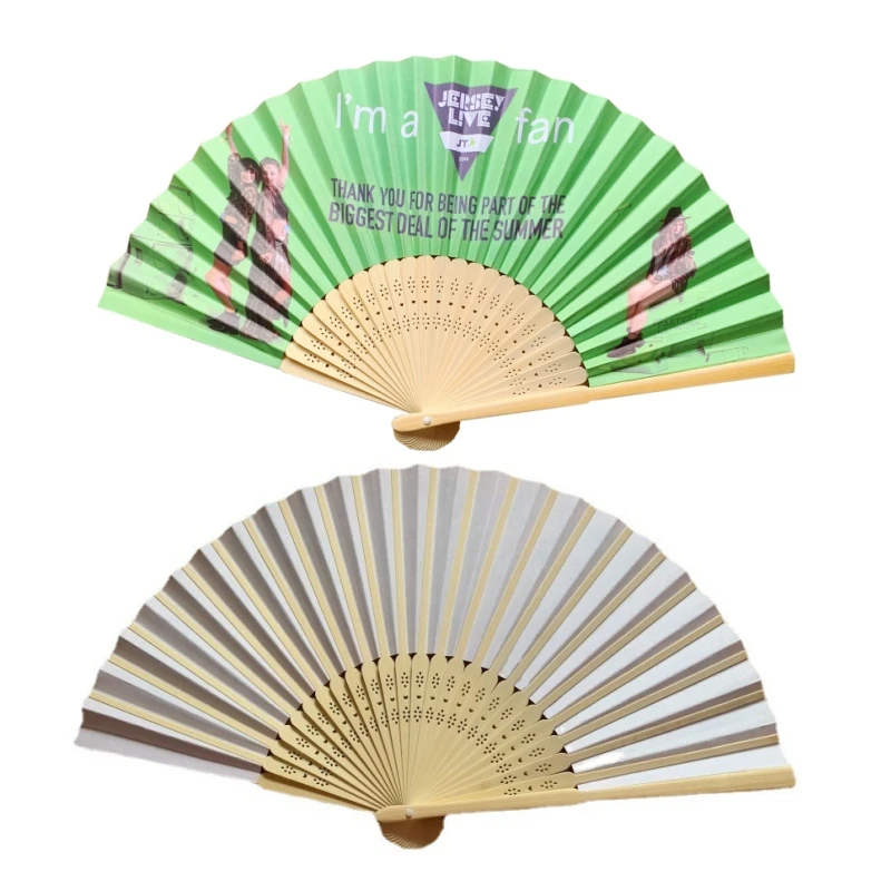 

180PCS Customized Paper Wedding Fans Foldable Birthday Party Gift Favors With Bride & Groom's Names or Photo Printed