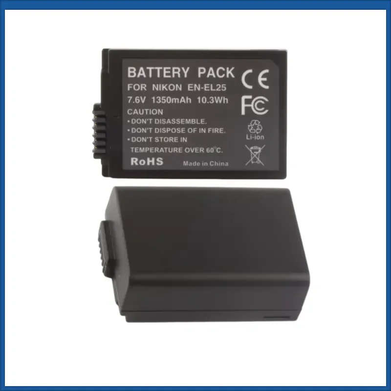 7.6v 1350mah EN-EL25 EN-EL25a Battery for Nikon ZFC Camera Z50 Mirrorless Camera EL25 Full Decoding