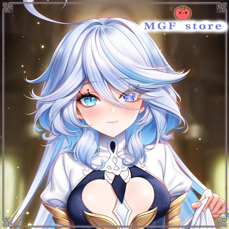 

Genshin Impact Furina De Вдавленный дакимакура, рифленая Подушка, кровать, рождественский подарок