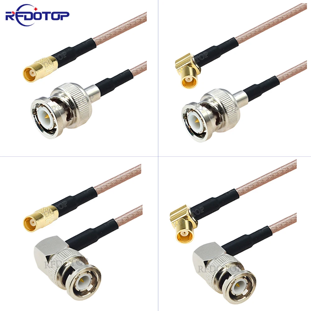 

1Pcs BNC Male/Female to MCX Female Straight/Right Angle Connector 50 Ohm RG316 RF Coax Cable Extension Cable Coaxial Jumper Cord