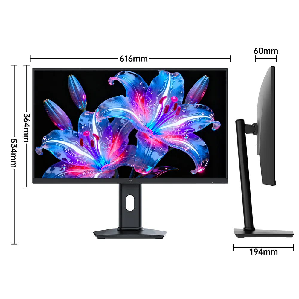Monitor para juegos KTC H27T7P-2 de 27′ Fast IPS 2560×1440 QHD 200Hz Overdrive hasta 210Hz, 16:9, ELED, 1.07 mil millones de colores (8 bits + Hi-FRC), DC12V/4A, brillo de 400 cd/m², HDR400, tecnologías FreeSync y G-Sync 4