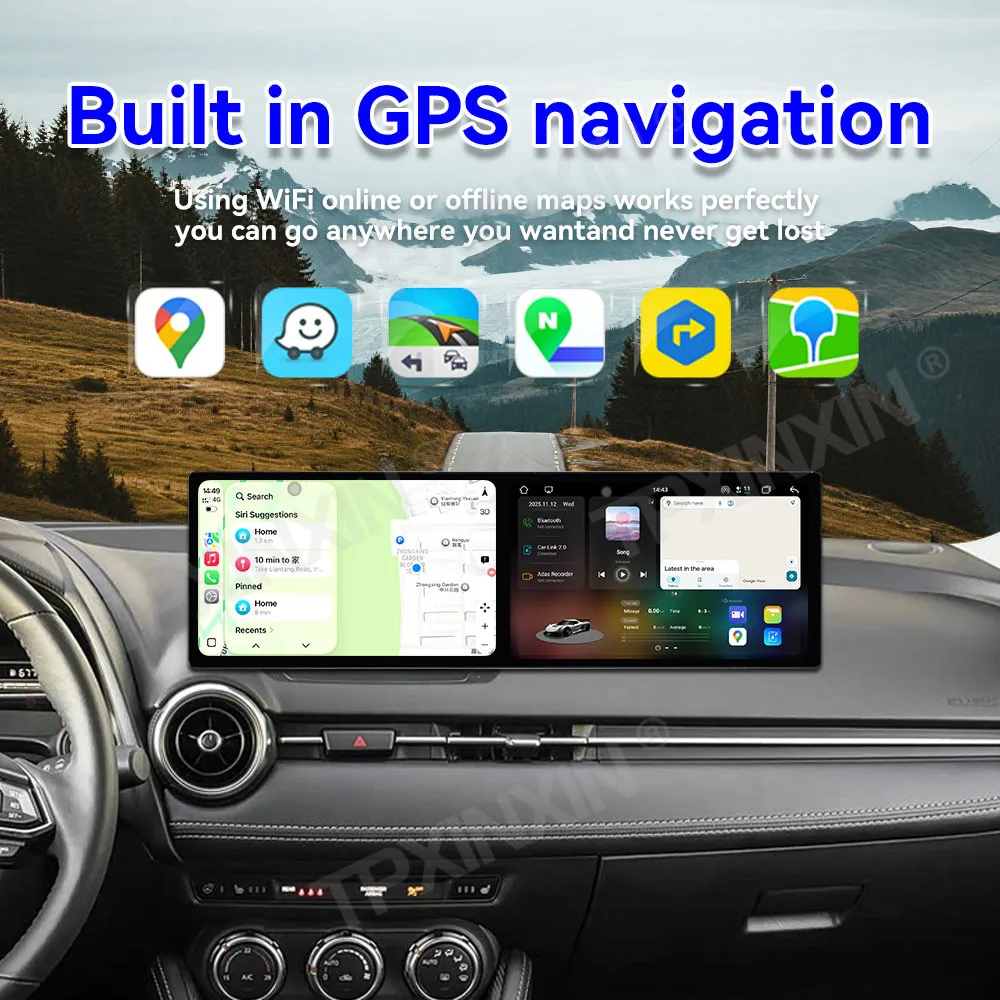 11.5 "شاشة مزدوجة أندرويد 15 Carplay راديو السيارة التلقائي ستريرو لمازدا 2 2020 ~ 2024 الملاحة نظام تحديد المواقع سيارة مشغل وسائط متعددة رئيس وحدة