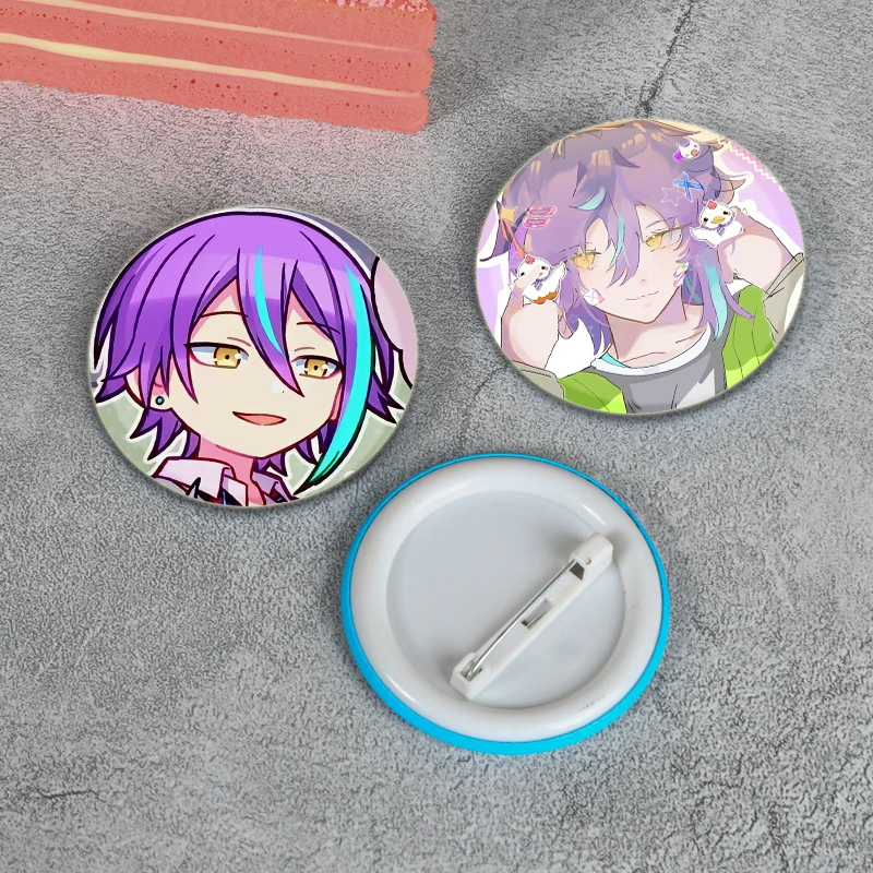 Kamishiro Rui Cartoon Figure Badge Cosplay Singer Anime Brooches Exquisite Cute Enamel Pins for Backpack Accessories Jewelry Hat