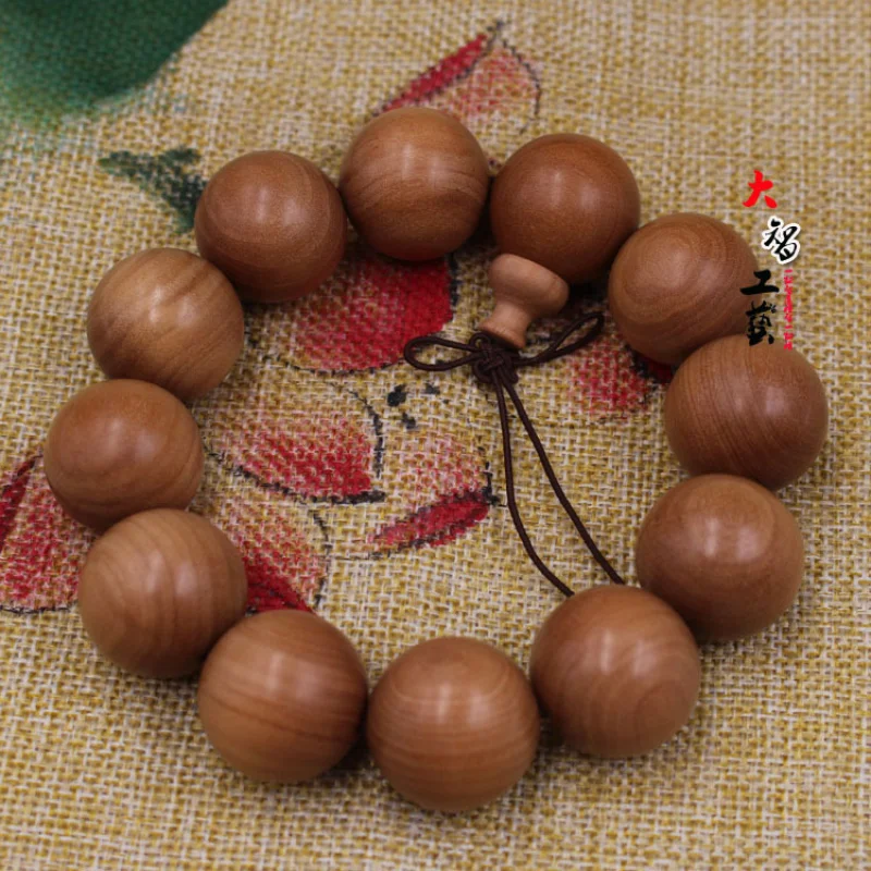 20mm Prayer Beads, Same Material with Smooth Grain, Indian Old Mountain Sandalwood Bracelet