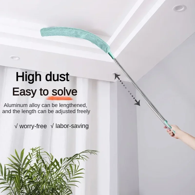 Telescopic Cleaning Duster Brush, Extended Long Crevice, Spider Web Microfiber Brushes, Bendable Household Dust Clean Remover