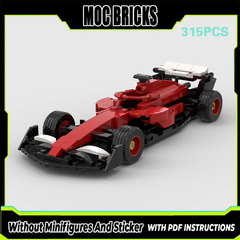

City Car Model MOC Building Bricks SF-25 Single-Seater Racing Car Modular Technology Gifts Holiday Assemble Children Toys Suit
