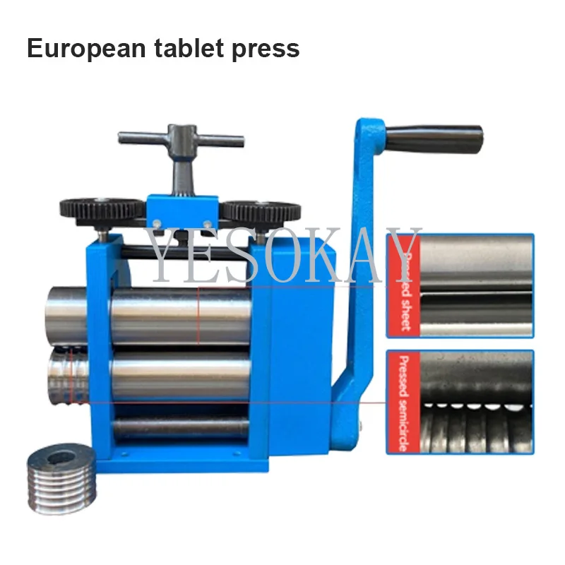 Manual Rolling Mill Machine For Household Gold And Silver Bracelet Ring Jewelry Press Tabletting Tools