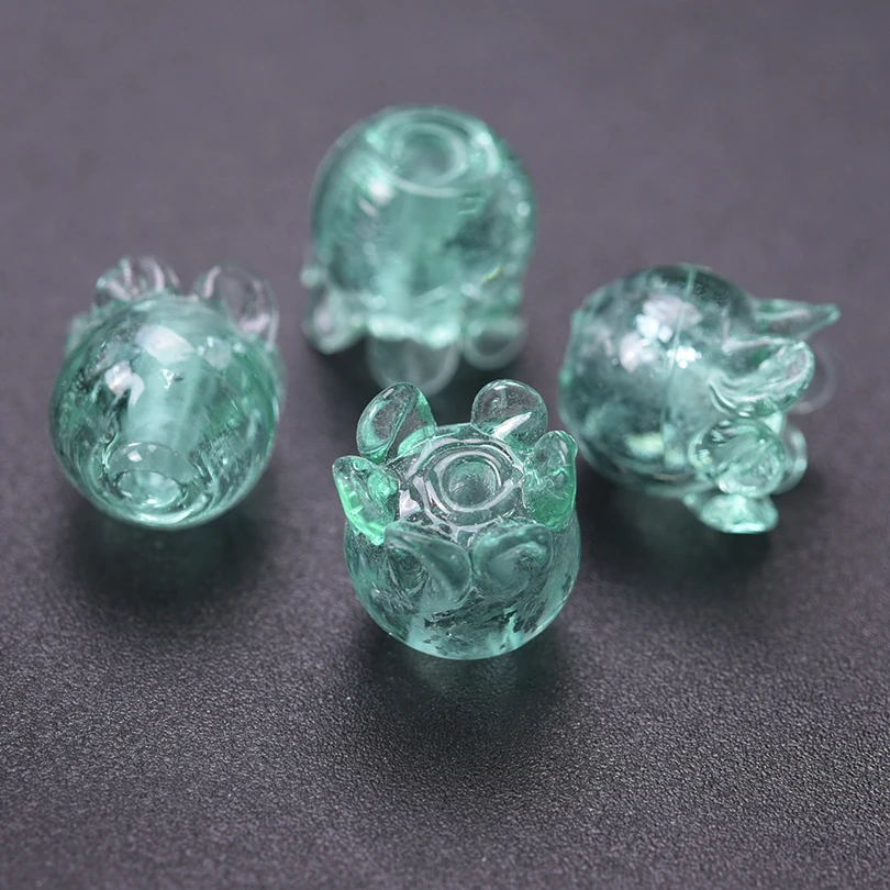 20 stücke Marine Organismus Sechs Farbe Quallen Wasser Tropfen Glas Materialien Perlen Handgemachte Schlüsselbund Lampwork Material Zubehör – Detail 11