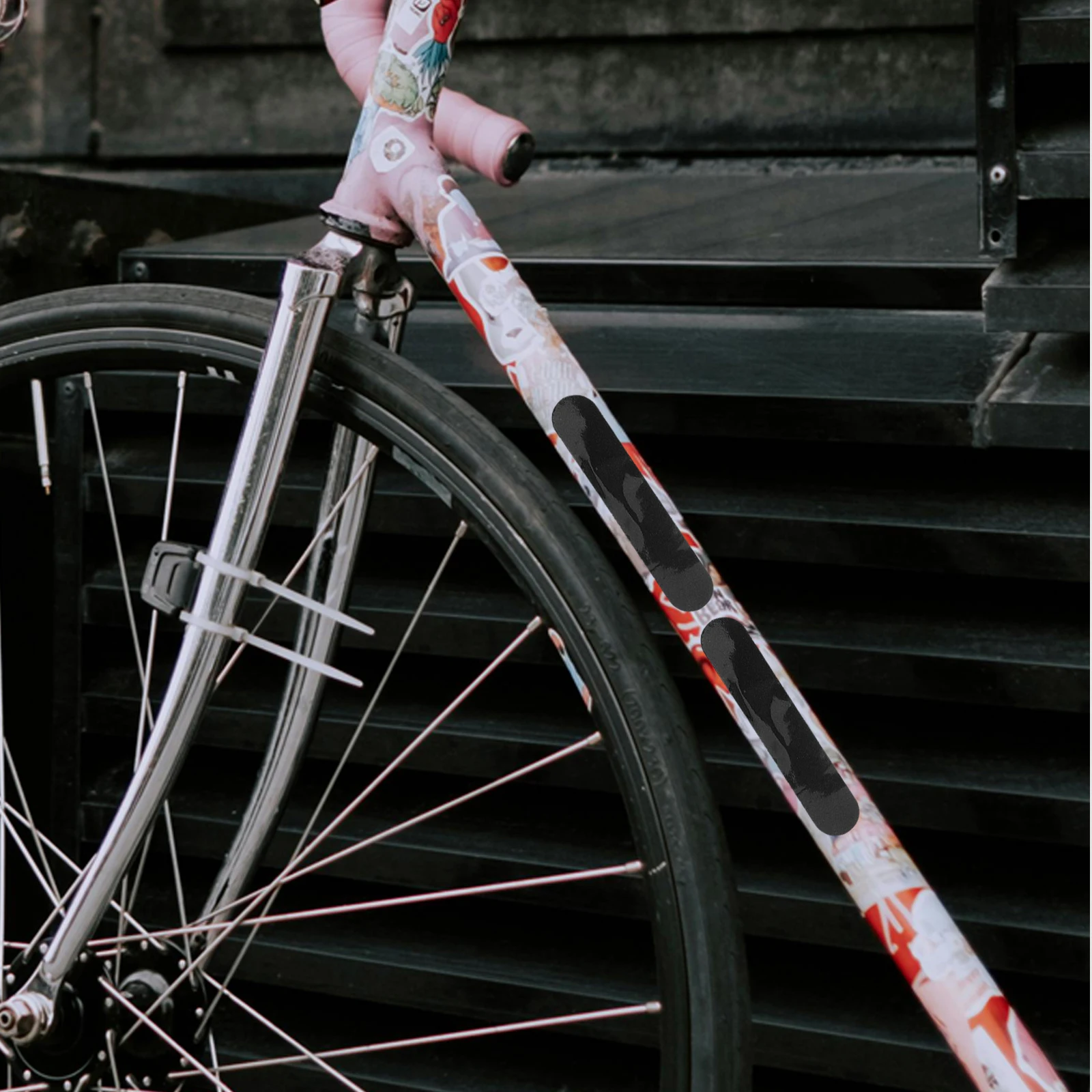 

3Pcs Bicycle Frame Protector Film Scratch Resistant Durable Adhesive Sticker Kit for Road Cycling Bike Frame Sticker