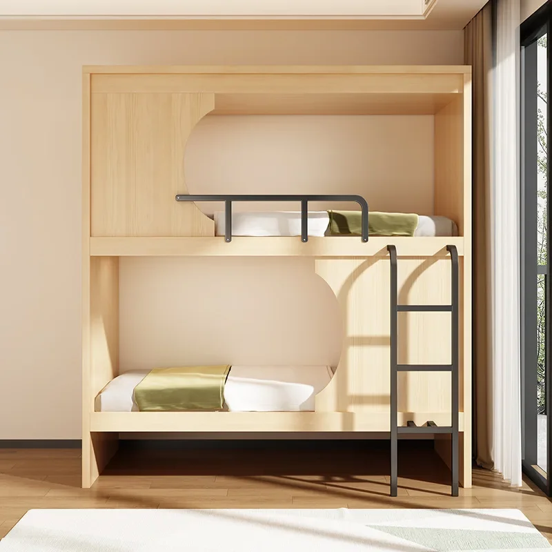 Bunk beds, bunk beds, staff dormitory, apartment height, wrought iron beds