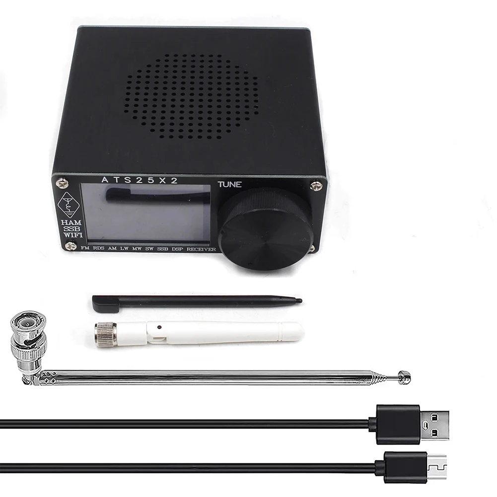 ATS25X2 All Band Radio FM LW MW SSB Stereo Radio Si4732 Chip Digital Radio APP Network WIFI Configuratio with Spectrum Scanning