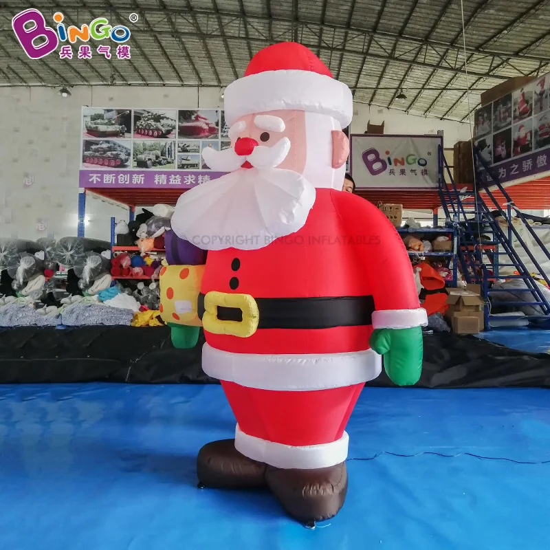 Lovely Inflatable Santa Claus Balloon With Gifts For Yard Outdoor Christmas Decoration 2 meters/6.5ft Height