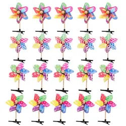 24pcs Pinwheel Hair Clips Hair Barrettes Windmill Hairpins Headwear Stage Performance Headdress Women Girls Hair Pin Accessories