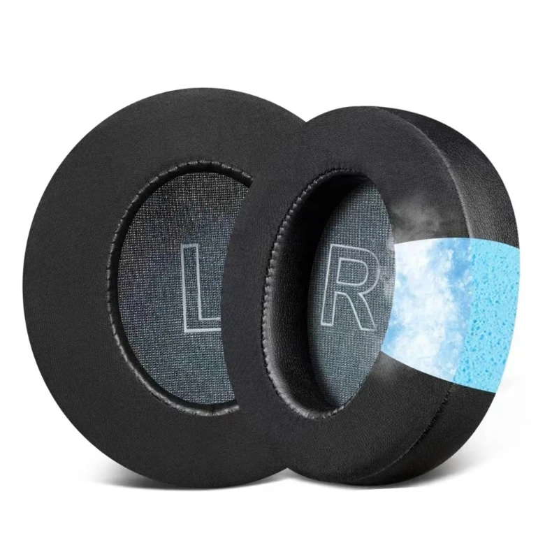 通気性のあるイヤーパッド for Life Q30/Q35 イヤホン冷却ジェル スリーブ ラウンド イヤーカップ