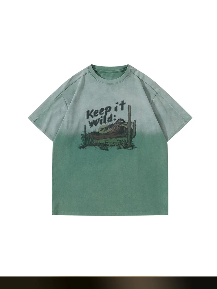 

Мужская футболка NTED в американском ретро-стиле с забавным буквенным принтом, летняя, свободного кроя, для пар, с коротким рукавом