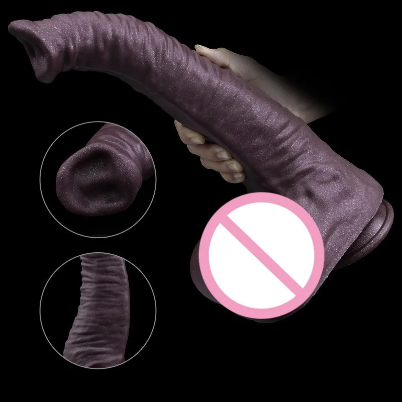 

Liquid Silicone Simulated Elephant Trunk Extra-Long Penis Anal Plug For Men Or Women Backcourt Masturbation Device Alien Sex Toy