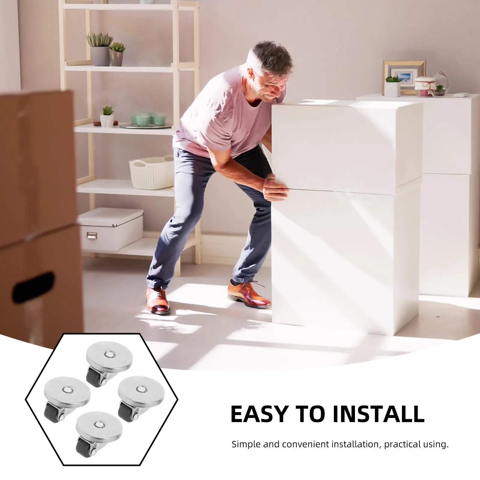 4Pcs Self Adhesive Mini Caster - Kitchen Appliances Small recension och pris