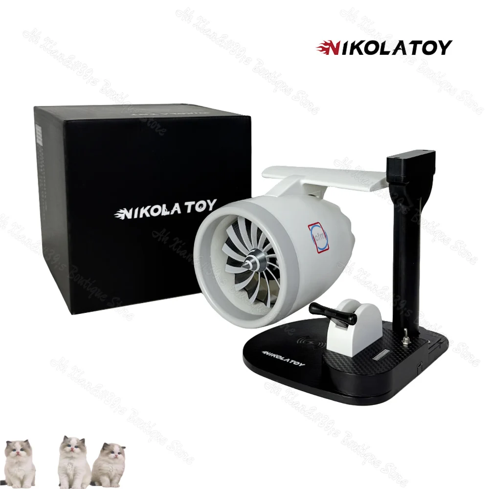 

24-hour shipping NIKOLATOY Creative Desktop USB Airplane Engine Turbo JetFan with Wireless Charging