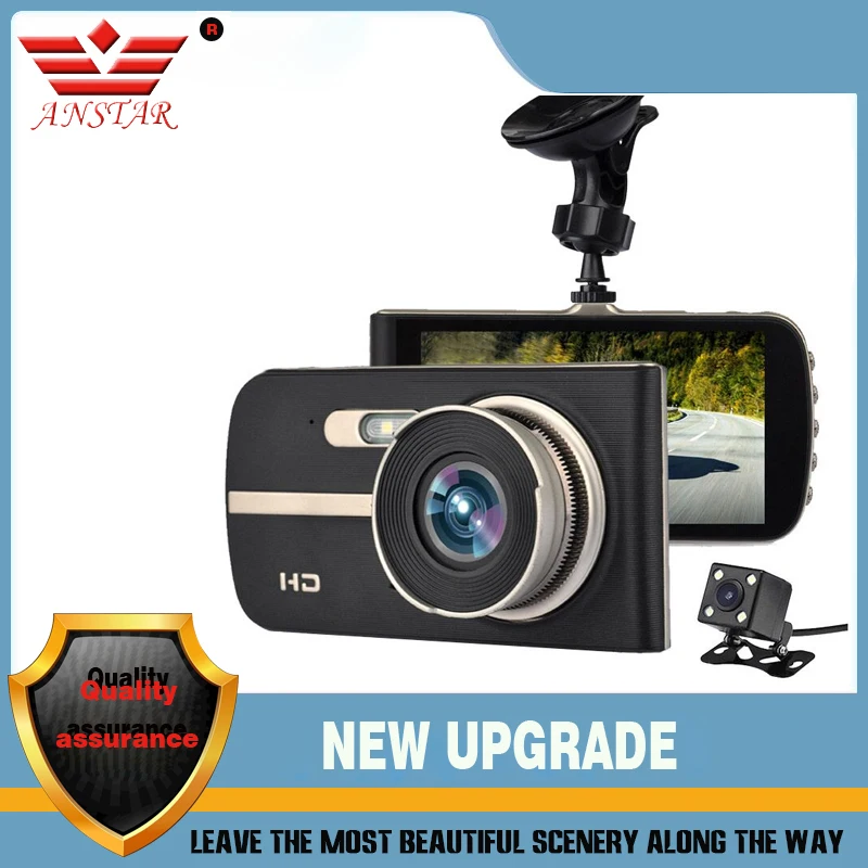 

Anstar D17 4.0"Car DVR camera dashcam video recorder Full HD 1920*1080P Night vision Dual Lens camera DVR Registrar recorder