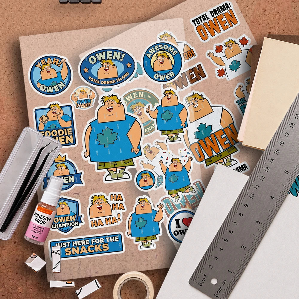 Universal Anime Reflective Stickers Safety Decals for Helmets Bikes Luggage More for  O-Owen T-Total