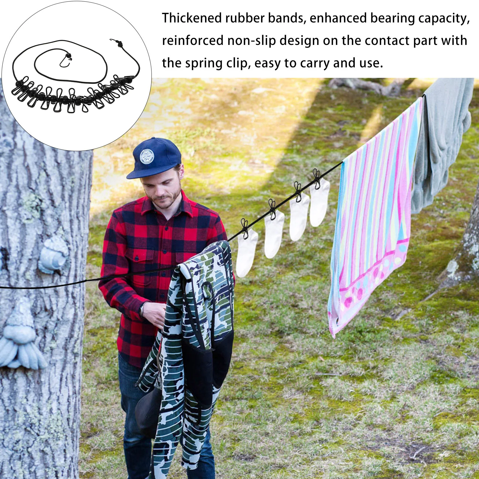 2 قطعة الملابس حبل معلق تحديد المواقع أبازيم يندبروف مقاطع الثقيلة تجفيف خط للسفر في الهواء الطلق التخييم المناشف لحاف