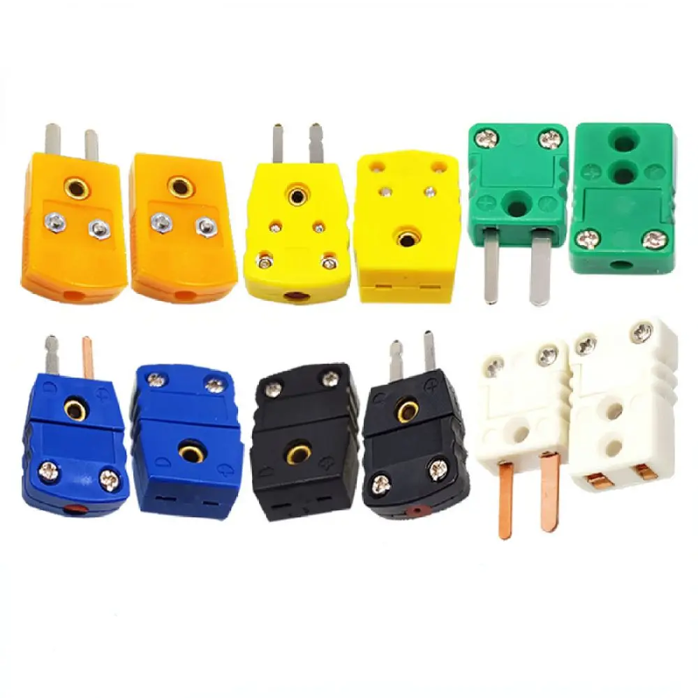 Mini K Type Thermocouple Connector Orange Male Female Plug Socket Industrial Temperature Sensor Cable Connection Tool