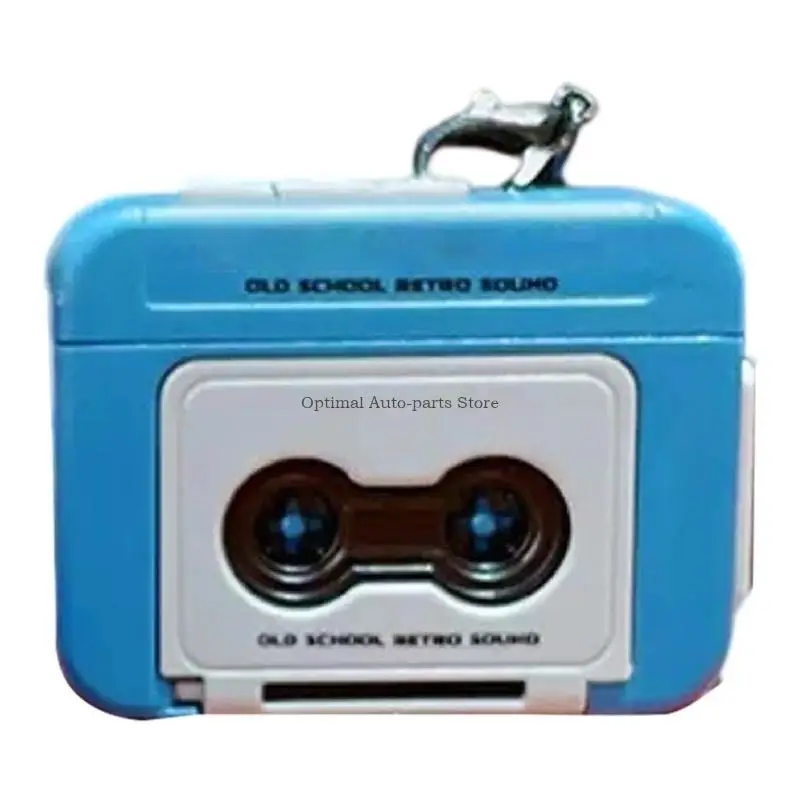 Kassetten-Diktiergerät-Schlüsselanhänger mit 15-Sekunden-Aufnahmefunktion für Musikliebhaber