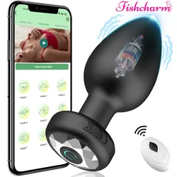 Andrea Wireless Control Anal Butt Plug Vibromasseur pour hommes, masseur de prostate, stimulateur de jaune de mâle féminin, jouet sexuel adulte pour femmes et hommes, gay