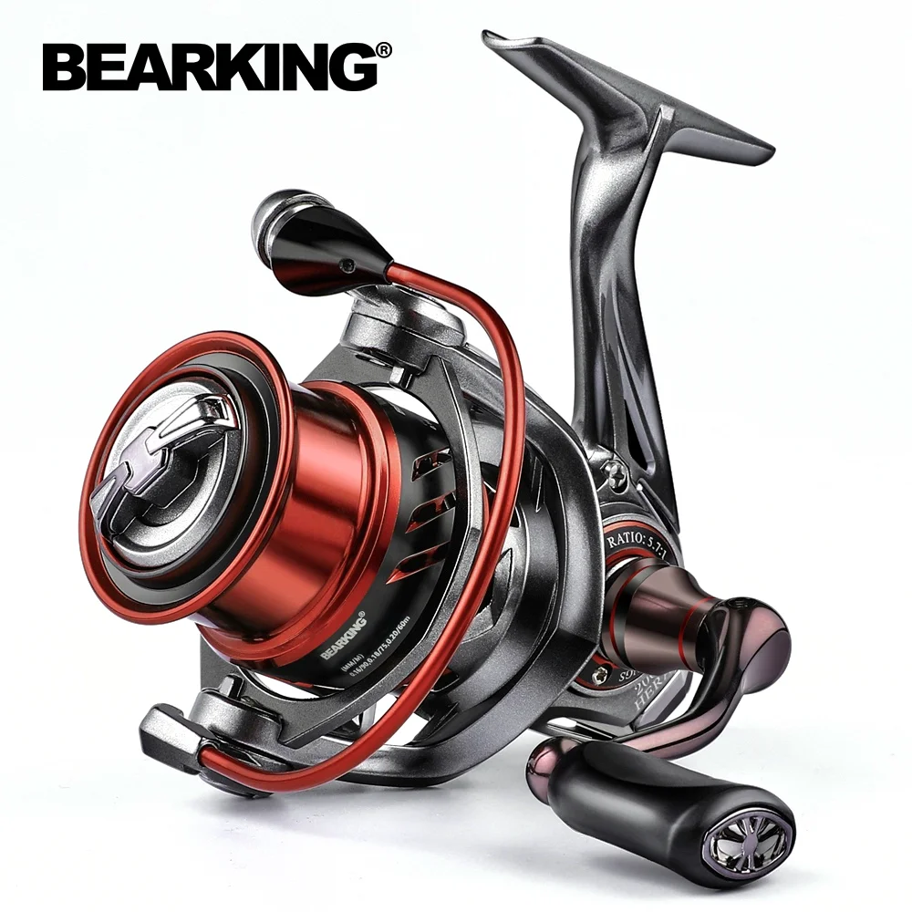 BEARKING Brand HERA series 9BB Stainless steel bearing 5.7:1 Fishing Reel  Drag System 7Kg Max Power Spinning Wheel Fishing Coil