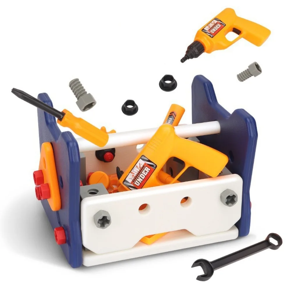40/56/58 Stuks Kinderspeelgoed Kinderen Spelen Reparatie Tool Set Spelen Schroef Elektrische Boor Pretend gereedschap Kit Gift Met Schroevendraaiers