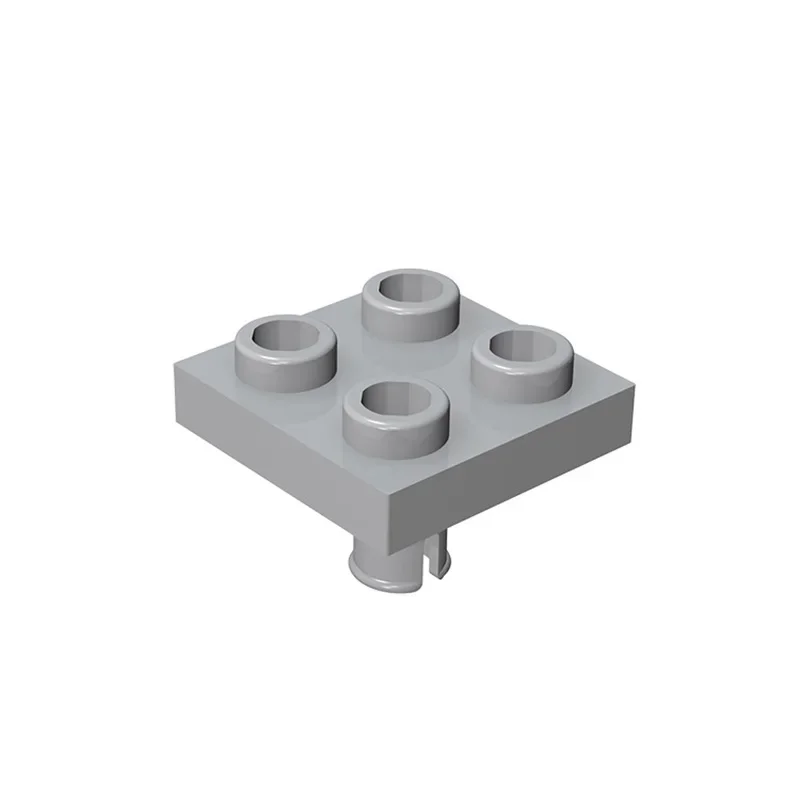 MOC 10PCS Part Bricks 2476 Modified Plate 2x2 With Pin Building Blocks Set On Bottom Particle Puzzle DIy Toys Birthday Kid Gifts