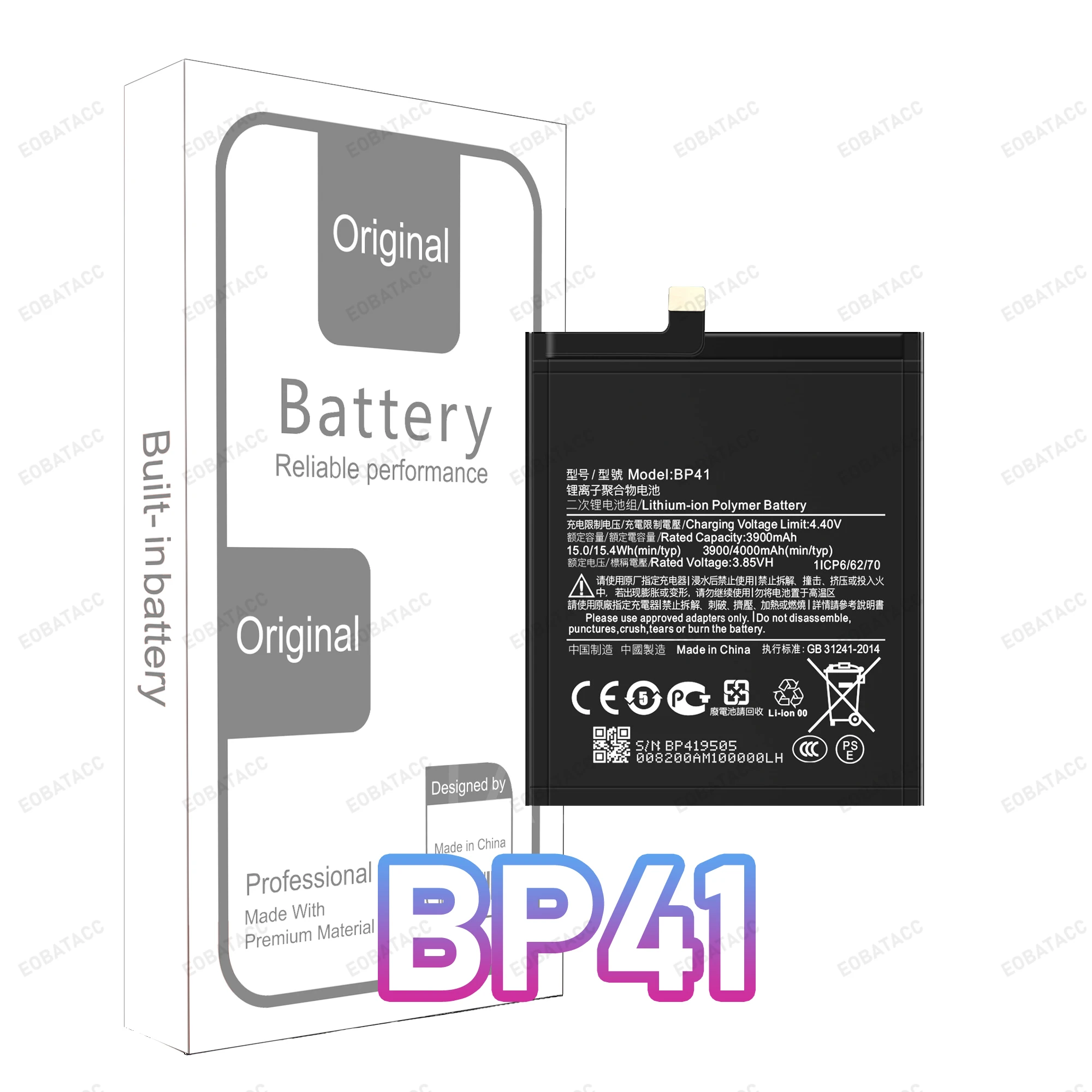 2025 Years 100% Original Replacement Battery For Xiaomi Redmi K20 Pro Mi 9T Pro Mi9T Redmi K20Pro Battery 4000mAh BP41 BP40